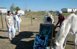 Tina and Thelma watched Romeo & Juliet paint